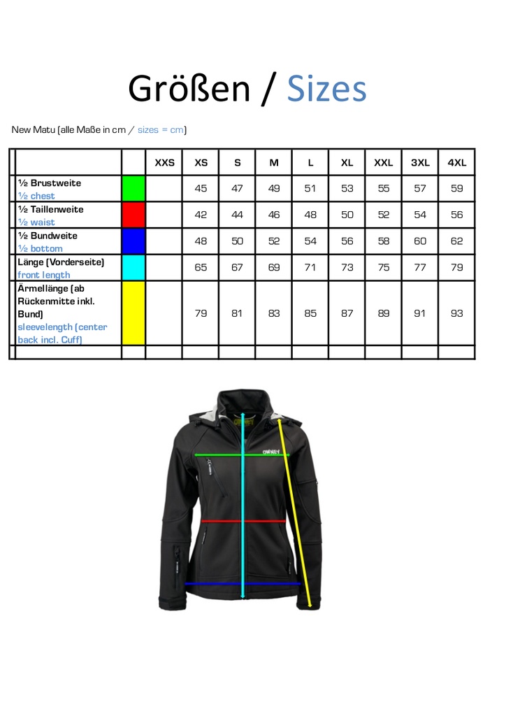 Softshelljacke Damen New Matu