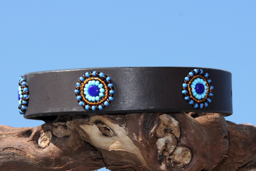 TKC Blue & Brown Circles Wide