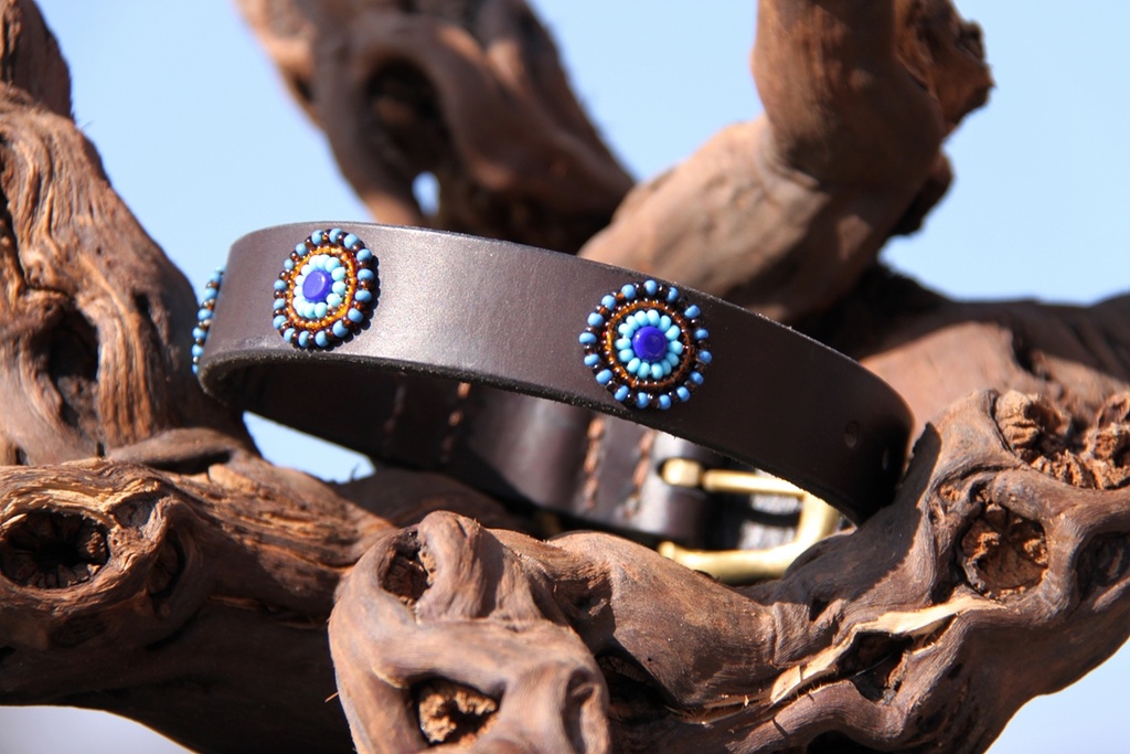 TKC Blue & Brown Circles Wide