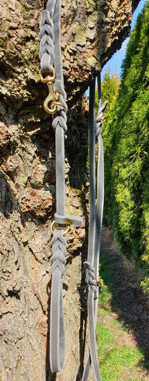 Retriever-Leine aus Softleder 280 cm mit Messing