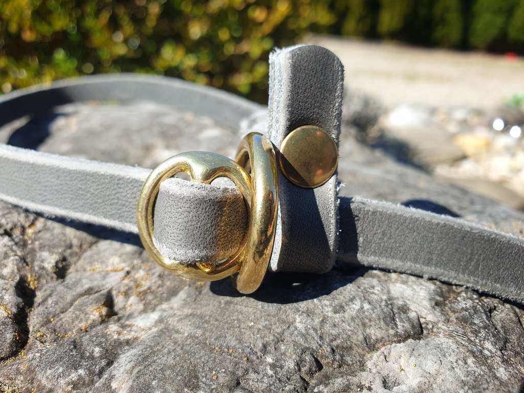 Retriever-Leine aus Softleder 280 cm mit Messing