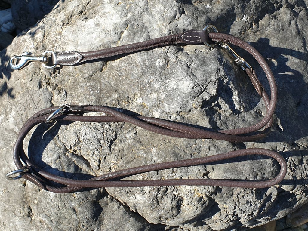 Rundlederleine verstellbar