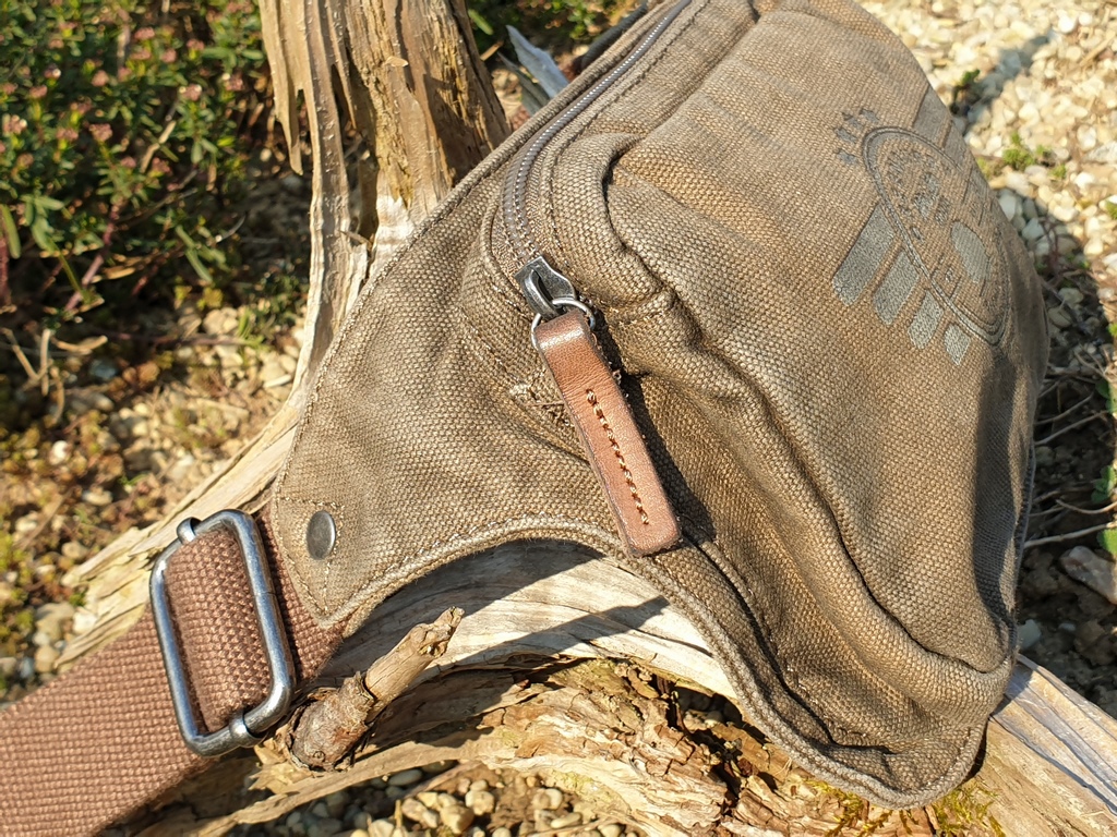 Vintage Aviator Hüfttasche Khaki