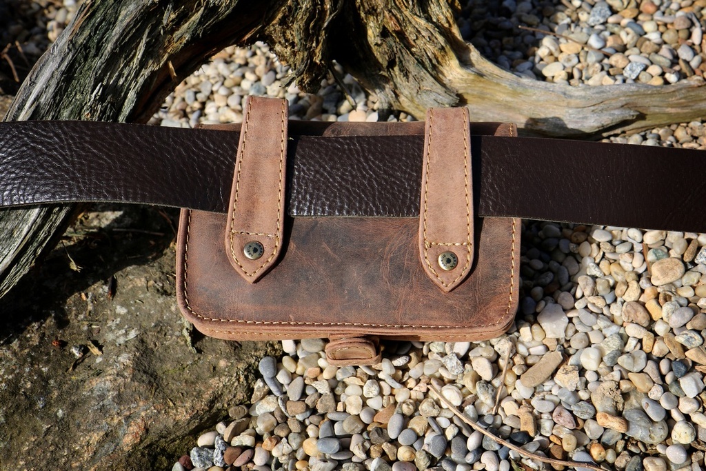 Gürteltasche Military Leder