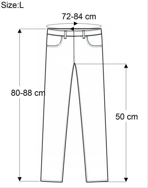 Palazzohose 3/4 lang BW
