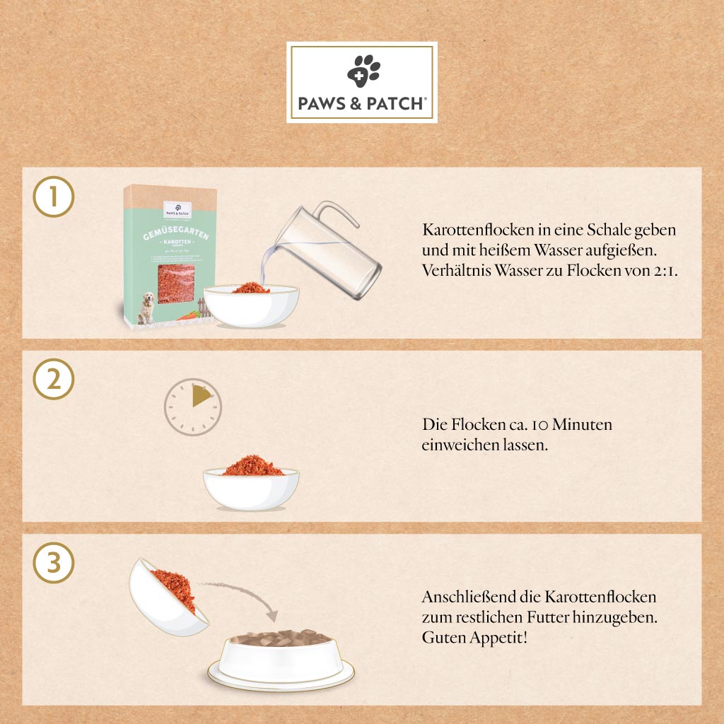 Karottenflocken getrocknet