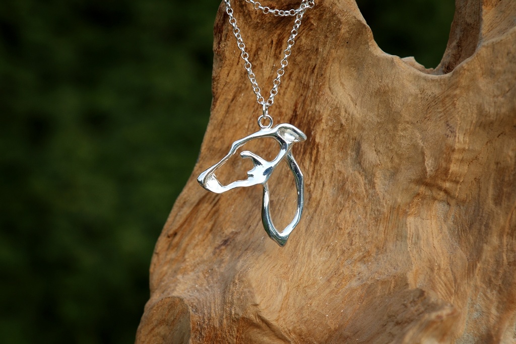 Greyhead Abstract 925er Anhänger