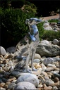 Sitting Sighthound Skulptur Aluminium