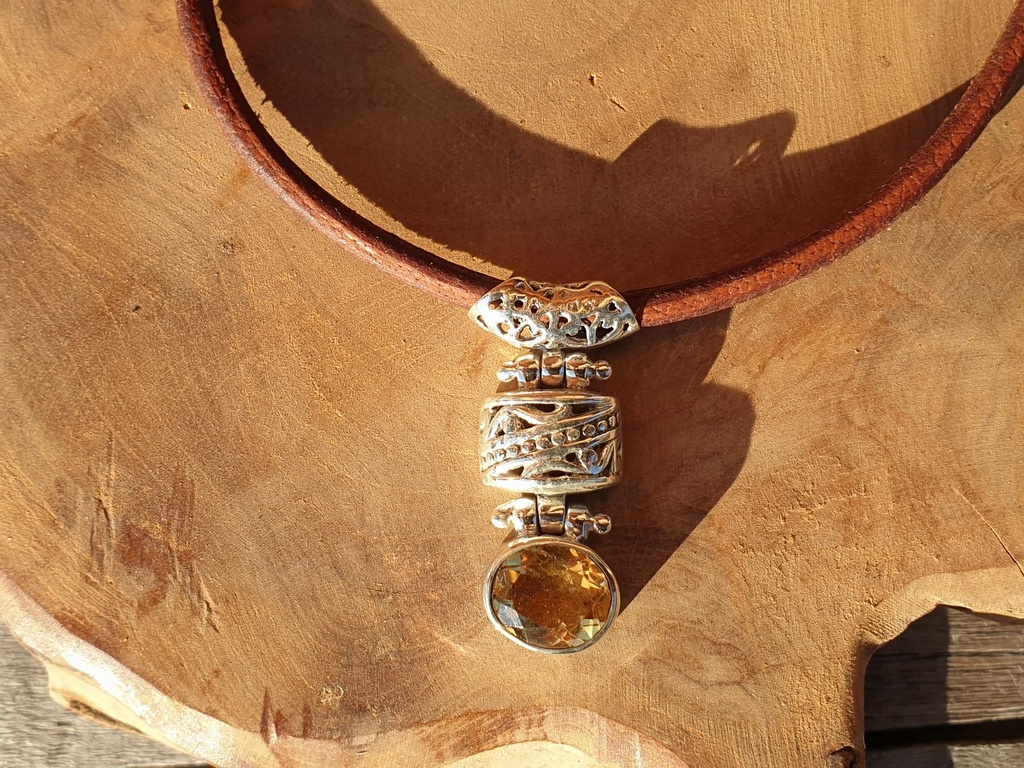 Anhänger Citrin 925er Silber