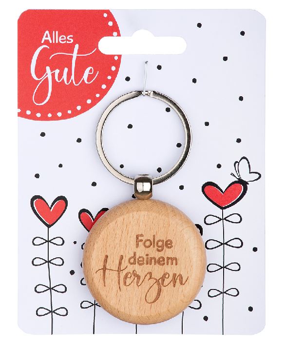 Schlüsselanhänger "Folge Deinem Herzen"