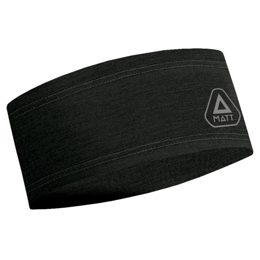 [5807-135-Schwarz] MATT Merino Stirnband (Schwarz)
