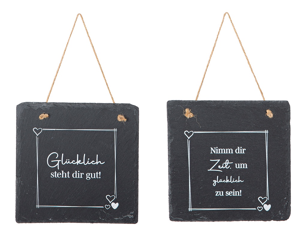 Glücks-Schiefertafeln