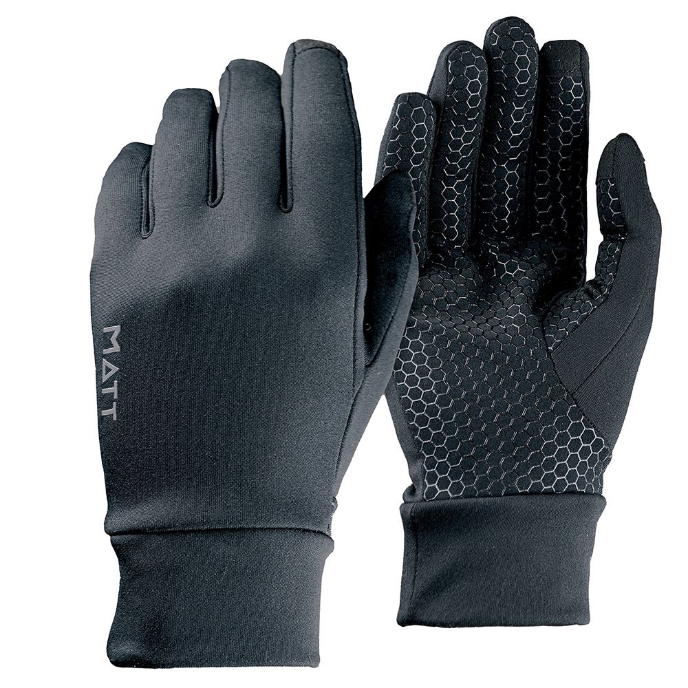 Handschuhpaar in schwarz mit Sicht auf Innenfläche und Handrücken