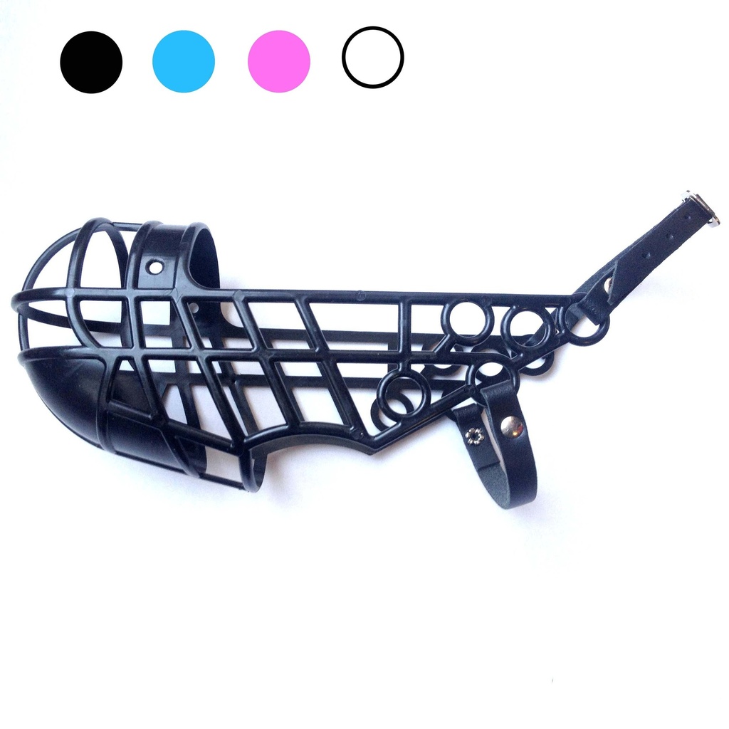 schwarzer Maulkorb mit weiterer Farbpalette