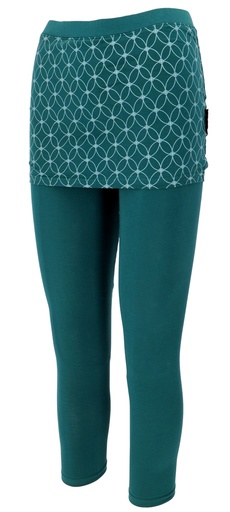 Leggins mit Rockteil  in smaragdgrün