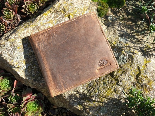 [BfL-1672-25] Vintage  Börse quer + RFID-Schutz