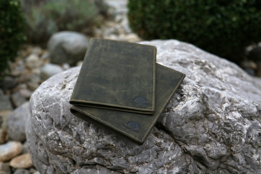 [BfL328B-30] Vintage Ausweistasche Multi Oliv