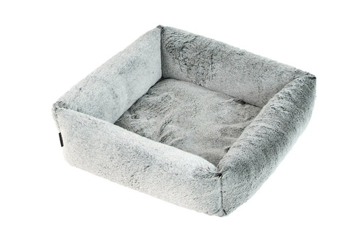 Plüschiges Hundebett in Würfelform